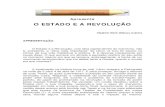 O ESTADO E A REVOLUÇÃO - Cultura Brasileira - No ar ... · poder pela burguesia, ele suscita o problema da transformação do partido, ... na história da construção de teoria