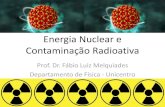 Energia Nuclear e Radioatividade · A Energia nuclear consiste no uso controlado ... que conforme a contaminação vai se espalhando ela também e vai se diluindo no ambiente, e não