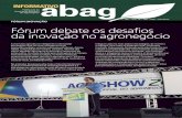 Fórum debate os desafios da inovação no agronegócio · Instrumentação, Silvio Crestana, no Fórum Inovação, promovido pela ABAG, durante a Agrishow 2017 ... agronegócio brasileiro,