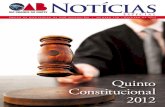 Quinto Constitucional - oabrn.org.br · e que os advogados escolham seus represen-tantes na lista sêxtupla de forma consciente a ... que os fizeram melhor aparelhar o escritório.