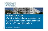 Plano de Atividades para o Desenvolvimento do Currículo · currículo de todos os alunos à exceção dos alunos dos anos de início de ciclo, ... 50 50 100 100 50 50 ... Português