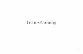 Lei de Faraday - UDESC - CCT · A lei de Faraday não envolve de maneira alguma a resistência do circuito. Portanto, a fem não se altera quando a resistência aumenta ao substituirmos