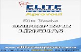 Elite Resolve Unifesp 2012-Portugues Ingles .de uma aula de gramtica, nesse caso, o sujeito seria