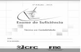 1ª Edição - 2015 - CRCSP | Conselho Regional de Contabilidade do Estado de … · EXAME DE SUFICIÊNCIA Técnico em Contabilidade 3 EXAME DE SUFICIÊNCIA – 1ª Edição 2015