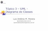 UML - Diagramas 3 - UML... · PUC-Rio C C E Diagrama de Classes – Motivação Durante as nossas conversas com o cliente a respeito do novo sistema, relacionamos, além dos requisitos: