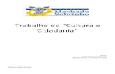 Trabalho de “Cultura e Cidadania” - machadosobrinho.com.br · A campanha Natal Solidário,busca beneficiar as entidades assistenciais de Juiz de Fora e região com o incentivo