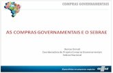 COMPRAS GOVERNAMENTAIS E O SEBRAE - CONSADconsad.org.br/wp-content/uploads/2014/08/As-compras-governamentais... · compras governamentais. As capacitações reúnem 533 servidores