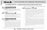 XXII Exame Administrativo - SEGUNDA FASE - ..:: OAB/RJ · xxii exame de ordem unificado– prova prÁtico-profissional – direito administrativo página 2 *atenÇÃo: antes de iniciar