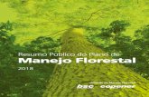 Resumo Público do Plano de Manejo Florestal · Resumo Público do Plano de Ma- ... óleo de palma, ... Com capacidade instalada de pro-dução de 485 mil toneladas anuais,