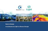 Renova Energia Investimento da Light na Renova Energiari.light.com.br/ptb/949/Apresentação Call (Renova e Light).pdf · geração de energia alternativa listada na Bovespa • Plataforma