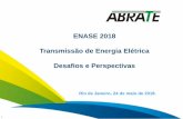 ENASE 2018 Transmissão de Energia Elétrica Desafios e ... · Reflexo: (i) Demora na aprovação em cerca de 01 ano, e (ii) Limite de capital próprio para Leilão, Reforços e Melhorias.