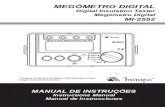 MEGÔMETRO DIGITAL Digital Insulation Tester - Minipaminipa.com.br/images/Manual/MI-2552-1100-BR.pdf · O megômetro digital MI-2552 é um instrumento usado para teste de isolação