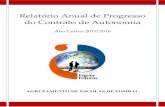Relatório Anual de Progresso do Contrato de Autonomia · Relatório Anual de Progresso do Contrato de Autonomia REL DIRE 0030 00 Pág. 2 de 52 1. INTRODUÇÃO O presente relatório