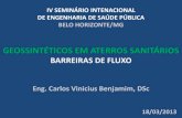 BARREIRAS DE FLUXO - Fundação Nacional de Saúde · Sistemas de Armazenamento Resíduos Controle de gás Cobertura final Monitoramento de gás Água subterrânea ... Proteção