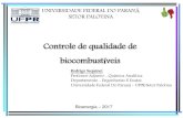 Controle de qualidade de biocombustíveis - palotina.ufpr.br · Universidade Federal Do Paraná - UFPR/Setor Palotina . Etanol . Etanol ... Resolução ANP n° 07/2013 . Etanol Controle