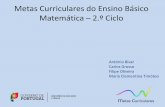 Metas Curriculares do Ensino Básico Matemática 2.º Ciclo · As Metas Curriculares são o referencial primordial para a planificação do ano letivo e para a avaliação externa