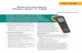 Estroboscópio Fluke 820-2 LED - farnell.com · de impressão sem fios, máquinas de corte e máquinas de perfuração. ... aéreas em diferentes rpm (comportamento de extração