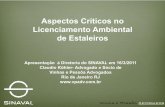 Aspectos Críticos no Licenciamento Ambiental de Estaleirossinaval.org.br/wp-content/uploads/LicenciamentoAmbientalEstaleiros.pdf · LP é fundamental para um procedimento de ...