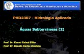 PHD2307 - Hidrologia Aplicada Águas Subterrâneas (2) 8... · liberado por uma unidade de área do aquífero quando a linha piezométrica abaixa 1 m Aquífero freático ... •t: