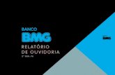 relatório de ouvidoria - bancobmg.com.br · 2º semestre de 2016. ... Atendimento do Grupo Financeiro BMG, em específico o atendimento às demandas de clientes que procuram o site