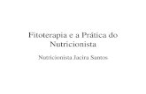 Fitoterapia e a Prática do Nutricionista projeto.pdf · Fitoterapia na prática do ... 2008- Programa Nacional de Plantas Medicinais e Fitoterápicos ... utilizados pelos prescritores