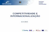COMPETITIVIDADE E INTERNACIONALIZAÇÃO · Empresas de qualquer natureza e sob qualquer forma jurídica. ... Certificação, no âmbito do sistema português da qualidade (SPQ) ou