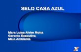 SELO CASA AZUL - Conselho Brasileiro de Construção ... · Avalia o uso racional de materiais de construção Define ações para evitar o desperdício e reduzir a quantidade de