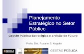 Planejamento Estratégico no Setor Público - Prefeitura · GESTÃOPPÚÚÚBLICABLICA Planejamento Estratégico no Setor Público Gestão Pública Estratégica e a Visão de Futuro