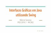 utilizando Swing Interfaces Gráficas em Java - ic.unicamp.brvanini/mc302/Interfaces Gráficas em Java%0B... · Interfaces Gráficas em Java utilizando Swing Márcio Saraiva PED 2016.1
