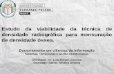 Estudo da viabilidade da técnica de densidade radiográfica ... · LOUZADA, M.J.Q. Otimização da técnica de densitometria óptica em imagens radiográficas de peças ósseas,