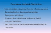 Processo Judicial Eletrônico - esmec.tjce.jus.bresmec.tjce.jus.br/wp-content/uploads/2009/05/internet1.pdf · A história da Internet ... Correio eletrônico ... Hiper Text Markup