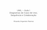 UML – Aula I Diagramas de Caso de Uso, Sequência e …univasf.edu.br/~ricardo.aramos/disciplinas/ES_II_2011_1/aulas/... · um cenário como uma instância de um caso de uso, sendo