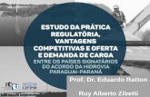 Prof. Dr. Eduardo Ratton Ruy Alberto Zibetti - Cidesport 2018 · • Instalação de estaleiros; competitivas frente aos demais. ... % paga sobre o valor de uma barcaça (R$ 3.780.360,00)