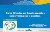 Raiva Silvestre no Brasil: aspectos epidemiológicos e ... · Facilidade de locomoção; Desequilíbrio ambiental; Pouco conhecimento. ... vírus em animais silvestres no Brasil entre