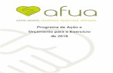 Programa de Ação e Orçamento para o Exercício de 2018afua.pt/wp-content/uploads/2017/11/PROGRAMA-AÇAO-AFUA-2018-1.pdf · - Implementação de um sistema de Avaliação de Desempenho,
