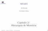 Capítulo 2: Hierarquia de Memória - Home | INSTITUTO DE ...cortes/mo401/slides/ch2_v3.pdf · MO401 – Mario Côrtes – IC/Unicamp 2 IC-UNICAMP Tópicos • Desempenho de Cache: