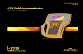 475 Field Communicator - Emerson · Tipo de bateria ... Ao usar o comunicador de campo 475 para fazer a comunicação com ... carregador (00375-0003-0005 ...