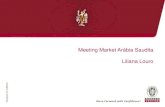 Meeting Market Arábia Saudita Liliana Louro · Serviços de inspeção de veículos ... •Inspeção dos Elevadores e Escadas ... Lista e designação dos bens, ...