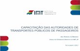 CAPACITAÇÃO DAS AUTORIDADES DE TRANSPORTES … · competentes dos EM devem contratualizar a prestação de serviços públicos de transporte de passageiros até 3 de dezembro de