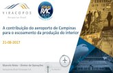 A contribuição do aeroporto de Campinas para o ...correio.rac.com.br/forum_rac_2017/download/marcelo/01 Apresentacao... · Aeroporto em processo de obtenção da certificação