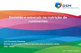 Enzimas e minerais na nutrição de ruminantes - Tortuga Leite/3_24.02_Luis... · Carboidrato Aminoácido Yeast Cell Wall Fósforo ... Casos clínicos 2 4 - ¹Análise estadística
