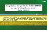 Diagnóstico da qualidade de SEMENTES de soja produzidas ... · das sementes de soja disponibilizadas no mercado anualmente, visando reduzir entraves à competitividade e sustentabilidade