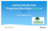 CAPACITAÇÃO PSA PMVAarquivos.ambiente.sp.gov.br/municipioverdeazul/2016/07/A... · 2017-11-24 ·  . Definiu critérios, ... MT). Áreas para a ... CESP (2) MP – TAC ...