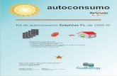 Kit de autoconsumo Xelphius FL de 1000 W - novo.polisolar.com · Kit de autoconsumo Xelphius FL de 1000 W energy solutions CONSTITUIÇÂO DO KIT: - 4 paineis fotovoltaicos SW 250W