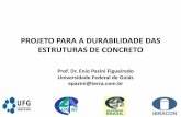 PROJETO PARA A DURABILIDADE DAS ESTRUTURAS DE … PAZINI FIGUEIREDO CREA-PR... · NBR 14931. Execução de estruturas de concreto - Procedimentos. Rio de Janeiro: ABNT, 2004. •