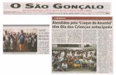 O SÄo GONÇALO O jornal de Säo Gonçalo, Itaboraî, Maricå ... · portivo "Craque do Ama- nha". O evento, realizado ontem em uma igreja no Arsenal, em Sao Gonçalo, que é sede