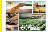 DIRETRIZES DE SUSTENTABILIDADE PARA O CRÉDITO · s Diretrizes de Sustentabilidade Banco do Brasil para o Crédito – Agronegócio, Agricultura Irrigada, Energia Elé-trica, Construção