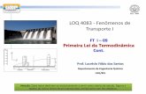 LOQ 4083 - Fenômenos de Transporte Isistemas.eel.usp.br/docentes/arquivos/4808662/LOQ4083... · 2018-09-20 · atmosfera. Determine (após listar as condições necessárias) a velocidade