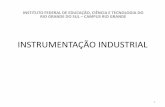 INSTRUMENTAÇÃO INDUSTRIAL - …academico.riogrande.ifrs.edu.br/~mauricio.ortiz/INSTRUMENTA%c7%c3O/... · INSTRUMENTAÇÃO INDUSTRIAL INSTITUTO FEDERAL DE EDUCAÇÃO, CIÊNCIA E