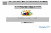 ENFERMEIRO - PSF - idecan.org.br - PSF.pdf · PROCESSO SELETIVO – MUNICÍPIO DE ALVINÓPOLIS/MG Cargo: Enfermeiro – PSF (05‐M) Prova aplicada em 28/09/2014 – Disponível no